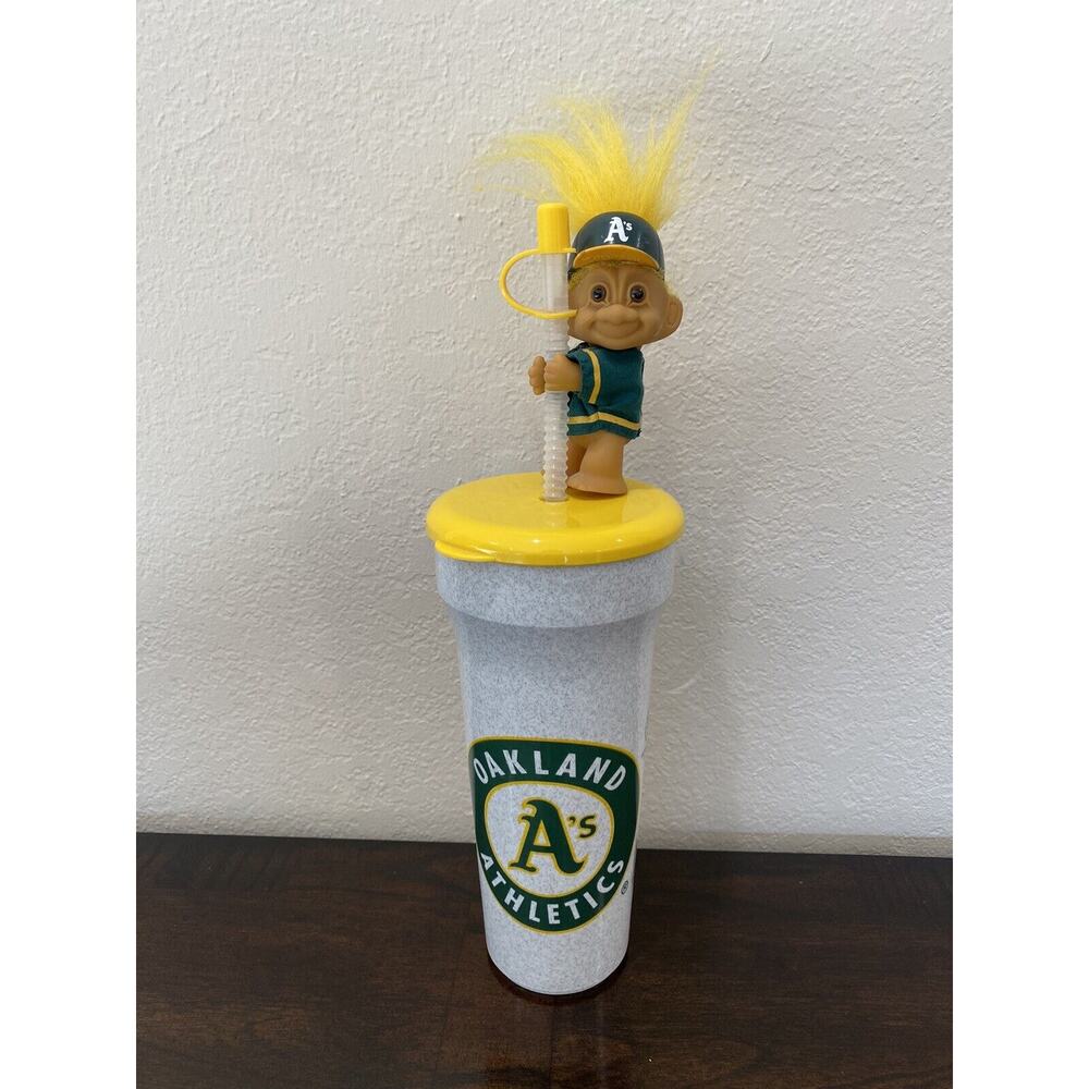 MLB Oakland Athletics 1993 Troll Cup With Straw & Lid